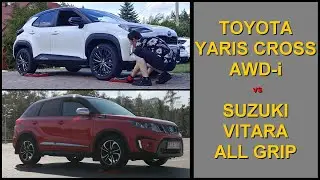 SLIP TEST - Toyota Yaris Cross Hybrid AWD-i vs Suzuki Vitara All Grip - @4x4.tests.on.rollers