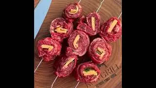Сочная говядина рулетики.