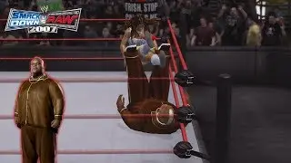 Smackdown vs Raw 2007 | All Divas Low Blow To Viscera #2