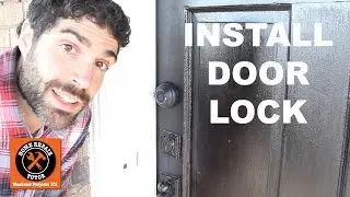 How to Install a New Door Lock...Kevo Smart Lock (Step-by-Step) -- by Home Repair Tutor