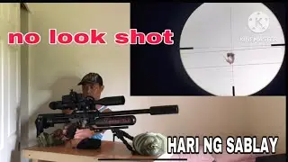 AIRGUN PLINKING.. no look shot at 80 yards.. fx impact.