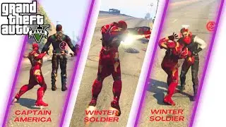 GTA 5 IRONMAN VS CAPTAIN AMERICA/WINTER SOLDIER
