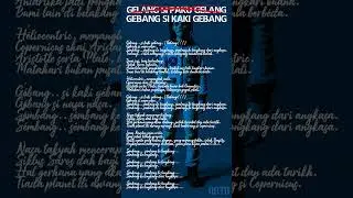GEBANG SI KAKI GEBANG (GELANG SI PAKU GELANG)