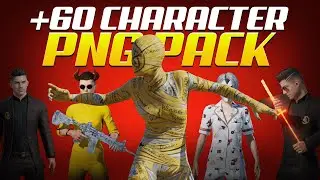 60+ Pubg/Bgmi PNG Karakter Paketi | Küçük Resim İçin PNG Karakterler!