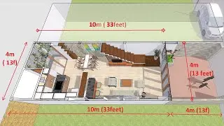 NEVER TOO SMALL - Small House Design 4mx10m, simple and economical apartment design (40 sqm)