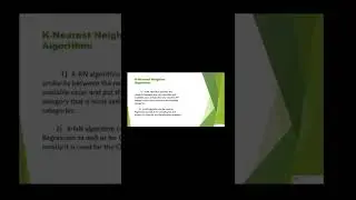 knn algorithm |  k-nearest neighbor algorithm in machine learning 
