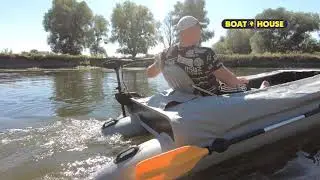 Надувная байдарка с выносным транцем | Inflatable kayak with outboard transom BOATHOUSE