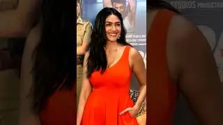 Orange beauty😍 Mrunal thakur looks beautiful in a monotone orange outfits|| #bollywood #viral
