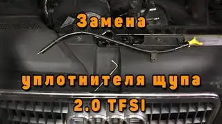 Замена уплотнителя направляющей щупа Audi A4 2 0 CDNC