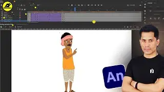 How To Animate A Character In Adobe Animate | 2d Cartoon Animation Step By Step @LearnAnimationHindi