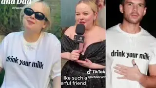 LUKE NEWTON AND NICOLA COUGHLAN WEARING MATCHING OUTFITS