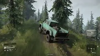 SnowRunner Trailing Behind Map With International Loadstar 1700 Truck