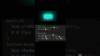Button glowing with HTML and CSS | #shorts #html
