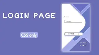 Log in page | HTML & CSS | Pranjul tutorials