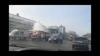 Горит заправка в Новокузнецке