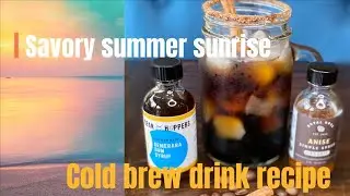 Savory cold brew coffee recipe