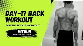 Day-17 〽️ | Back Workout at Home | 10-Days Fitness challenge