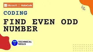 Coding : Find Even or Odd Numbers using Makecode Arcade | Makecode | Coding | Block Coding || Python