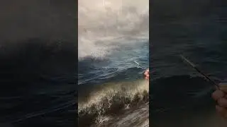 finding my way #painter #oilpainting #artist #ocean #paintwithme #seawaves #seascape #artstudio #art