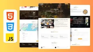 Responsive Restaurant Website Design Using HTML , CSS & JavaScript