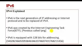 1 IPv6 Basic