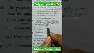 Daily pyq practice 🎯🎯#neet#medicalentranceexam#allen#reneet#mbbs