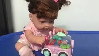 Baby doll play with toys