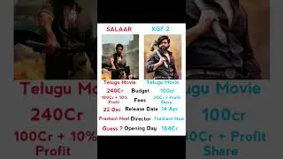Salaar V's Kgf 2 Movie Comparison #salaar #prabhas #trending