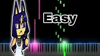 Ankha ! FNF Mods (Easy Piano Tutorial)