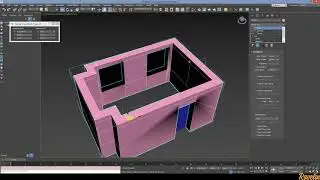 3dsmax основы: моделирование коробки комнаты