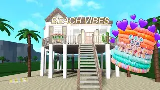 🌴🌺I Made a Summer House While my Friend Made a Beach Themed Bracelet! 🍍🥭