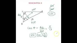 How to solve SOHCAHTOA 4 Part b?