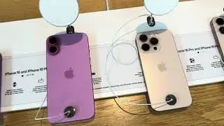 iPhone 16 hồng và 16 Pro Titan vàng sa mạc