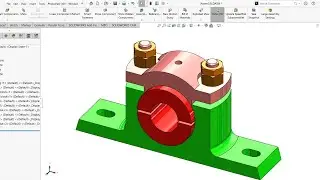 Plummer Block Part Drawing and Assembly in the SolidWorks