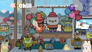Chill with SpongeBob and friends😎🥰♥️#youtubevideos #spongebob #tocaboca #spongebobandfriends