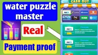 Water puzzle Master Fake or Real  Payment proof