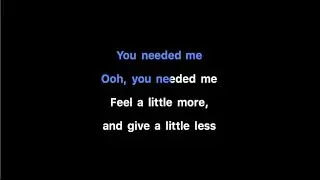 Rihanna - Needed Me Karaoke
