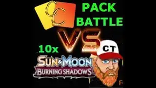 POKEMON PACK BATTLE VS COLLECTOR TYRANT  !!! 10 PACKS BURNING SHADOWS