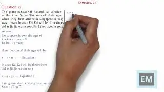 Oxford NSM 7th Edition Book 2 | Linear graph & simultaneous linear Equation | Ex 2F Q- 12 Solution