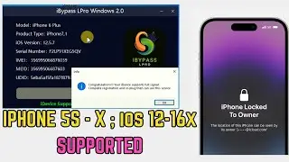 iPhone 5s-X iOS 12-16 Bypass With iBypassLPro TOOL || Hello Screen with signal✅️💯 #icloudbypassfull