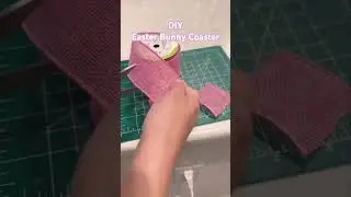DIY Easter Bunny Coaster. #shorts #DIY #easterdecor