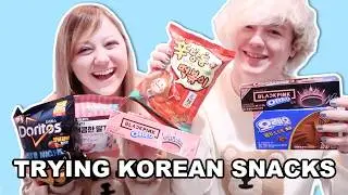Trying Korean Snacks with My Boyfriend! 🧸