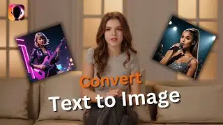 How to convert text to image on mobile using AI | Wondershare Virbo