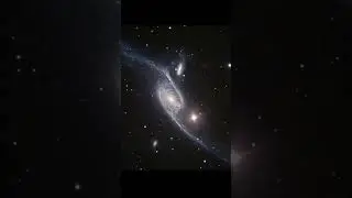 NGC 6872: A Stretched Spiral Galaxy #shorts