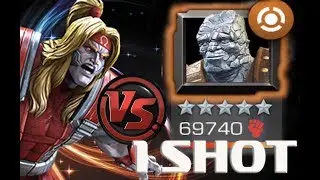 Omega Red vs Korg | The Maze | Marvel Contest Of Champions