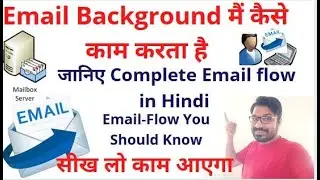 Understand Email flow in background and understand incoming and outgoing email process in Hindi