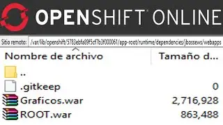 Desplegar o subir archivo WAR a openshift