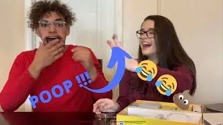 MOUTH GUARD CHALLENGE !!! (she gets poop on her finger)