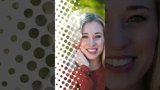 Dotted Halftone Effect in Photoshop #shorts #photoshop