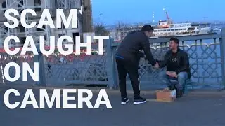 MANIAC in Istanbul - Shoe Shine Scam, Galata Bridge 🇹🇷